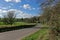 Road Through the Lincolnshire Wolds,UK, in Winter