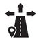 Road location, direction, road, location fully editable vector icon