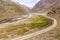 Road in Marguzor Haft Kul in Fann mountains, Tajikist
