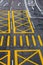 Road markings on a street in Hongkong