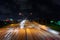 road motion with cars. road motion at night. road motion with speed. photo of road motion