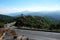 Road and Mountain and blue sky on Doi Inthanon, Chiangmai