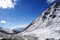 Road in mountain Himalayas and sky ,thin cloud in India