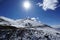 Road in mountain Himalayas and sky ,thin cloud in India