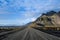 Road and mountain near Stokksness, Iceland