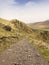 Road in the mountains.The Natural Boundary Dzhily-Su. North Caucasus