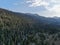 Road in the mountains in Stanislaus National Forest, California, United States of America.