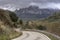 Road in the natural park of the Subbetic mountains in Cordoba. Spain