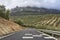 Road in the natural park of the Subbetic mountains in Cordoba. Spain