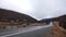 Road near Kongsvoll in Dovrefjell national park in Norway