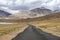 Road near Kyagar Tso Lake in Summer Leh Ladakh, Jammu and Kashmir, India