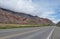 Road near Purmamarca at Quebrada de Humahuaca