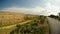 Road next to Famagusta City Walls, a deep moat surrounds the old fortress