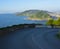 Road next to the sea towards the city of San Sebastian