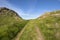 Road in Nyksund in Norway