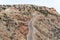 Road in Palo Duro Canyon in Texas