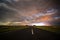 Road in the Pampas plain,La Pampa Province,