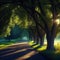 Road in a Park, Generative AI