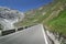 Road at Passo dello Stelvio in the Alps, Italy