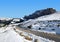 Road from Passo Sella. Dolomites in South Tyrol, Italy.