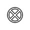 road prohibition sign icon. Element of navigation for mobile concept and web apps. Thin line road prohibition sign icon can be