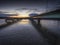 Road and rail bridges over the Loughor estuary