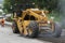 Road reclaimer Caterpillar asphalt road grinding and milling machine operating