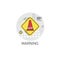 Road Reconstruction Caution Safety Sign Icon