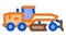 road repair tractor Icon Animation