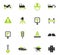 Road repairs icon set