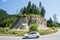 The road in the Rhodopes, Bulgaria, summer