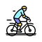 road riding color icon vector illustration
