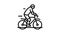 road riding line icon animation
