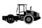 Road roller heavy vehicle silhouette vector