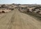 The road running through the Sahara desert.