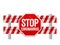 Road safety barrier stop coronavirus