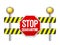 Road safety barrier stop quarantine