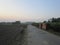 A road scene of village in uttarpardesh india