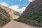 Road through Seweweekspoort in the Swartberg mountains