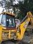 Road side construction by bulldozer.