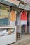 Road side stalls and vendors in a local market in Patna city,