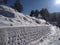 Road side view early in the morning in Shimla in winter season.