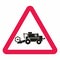 Road sign, attention, increased movement of harvesters, eps.