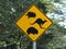 Road sign Australian wildlife