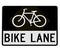 Road sign - bike lane