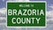 Road sign for Brazoria County