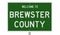 Road sign for Brewster County