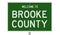 Road sign for Brooke County