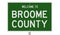 Road sign for Broome County