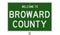 Road sign for Broward County